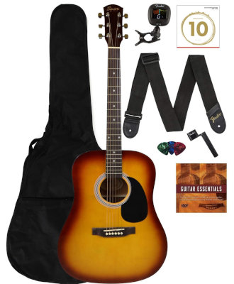 fender squier dreadnought guitar