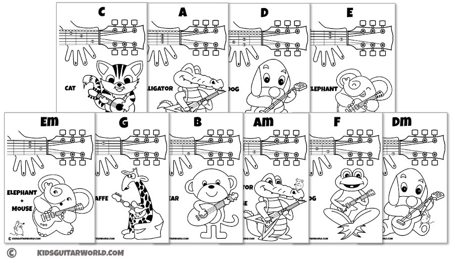 guitar lessons for kids printables