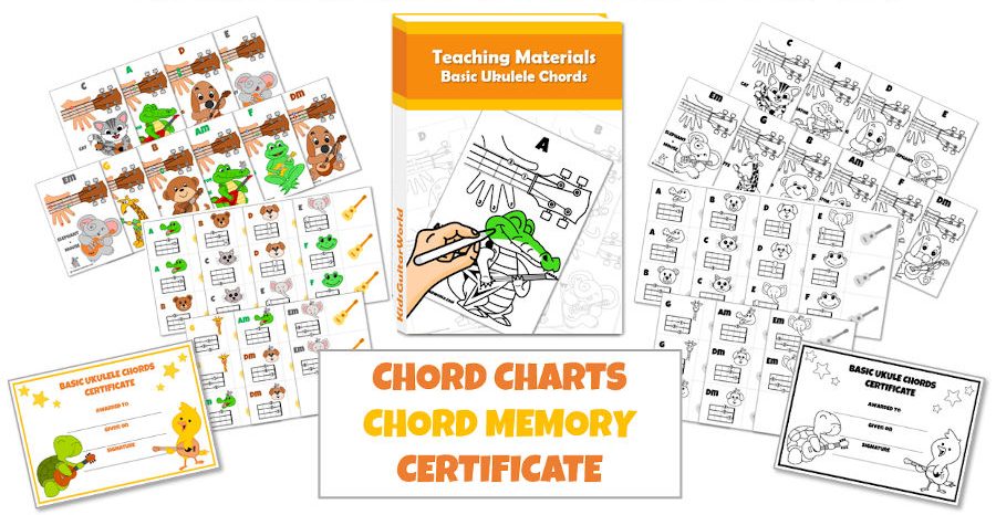ukulele chords teaching resources for kids