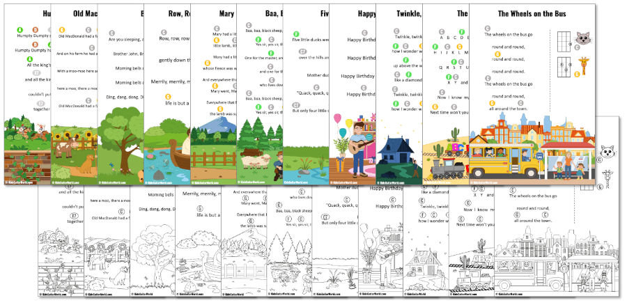 nursery rhymes ukulele