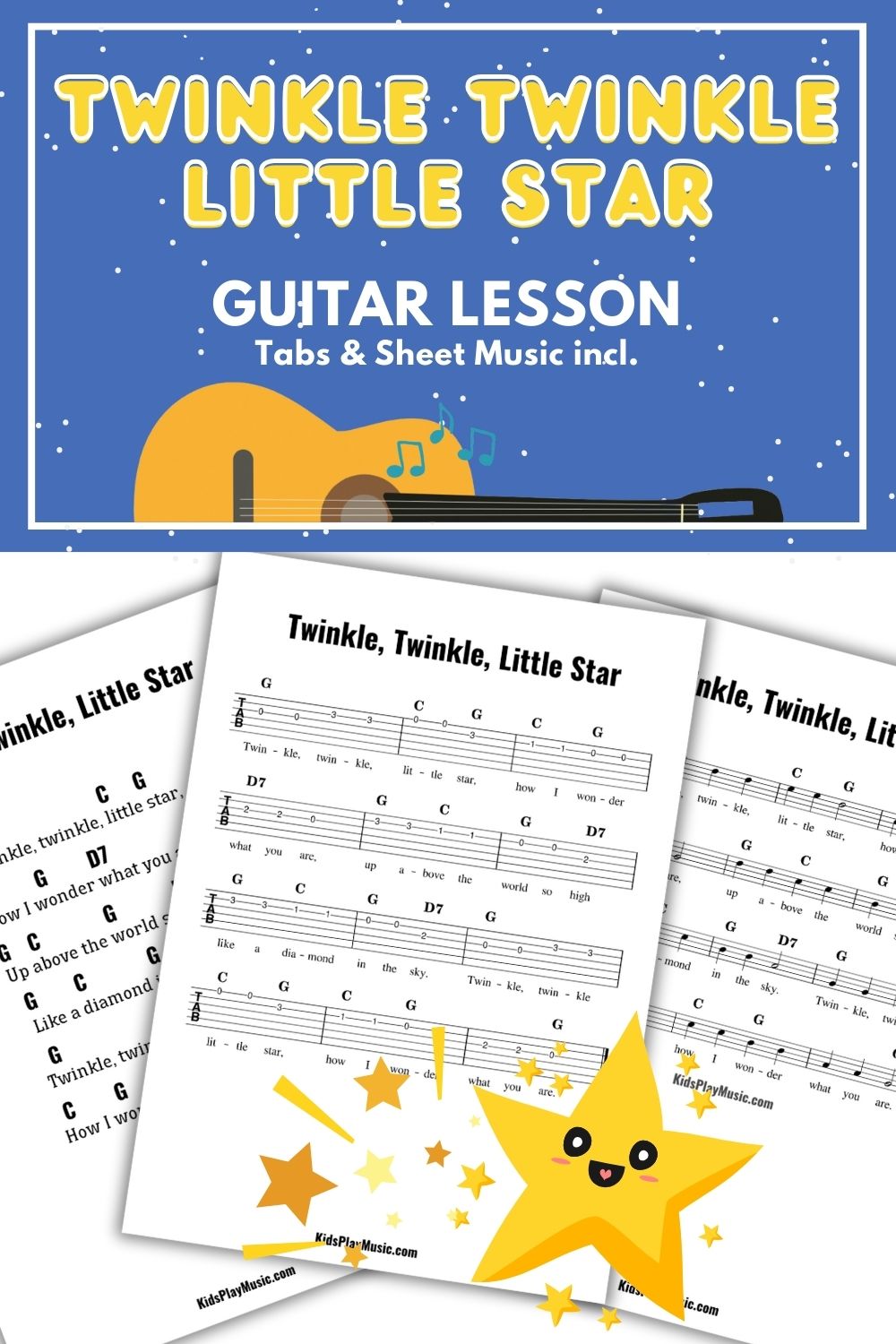 Twinkle Twinkle Little Star Guitar Lesson