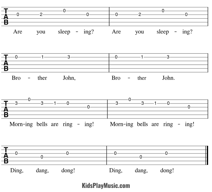 Brother John - Guitar Tabs