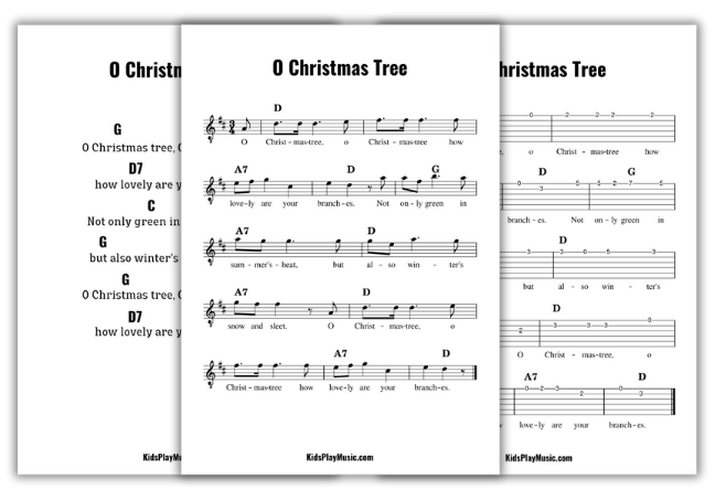 O Christmas Tree - Guitar Free PDF Download