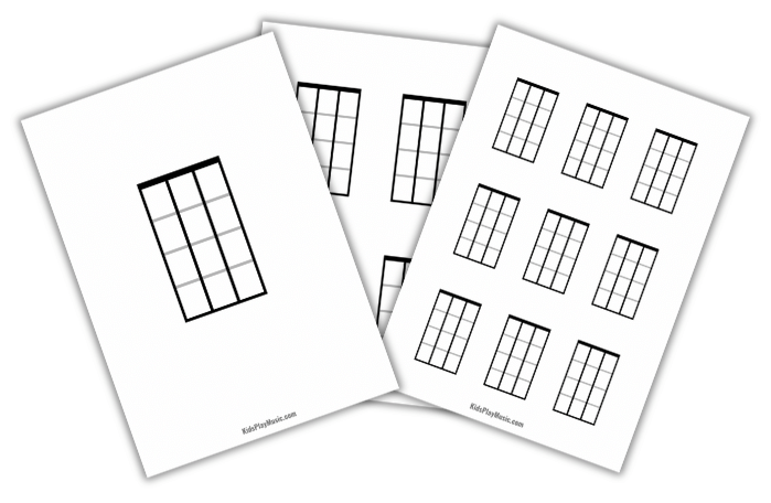 Blank Ukulele Chord Charts Printables