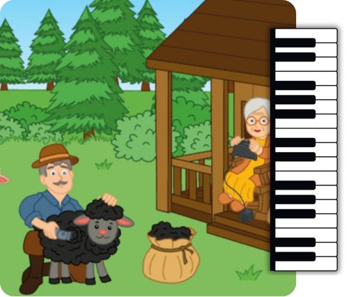 Baa Baa Black Sheep - Piano