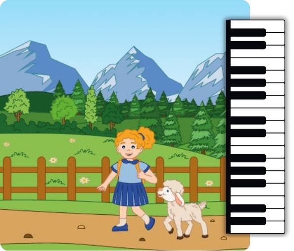 mary had a little lamb piano