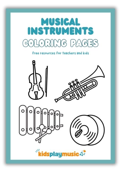 Musical Instruments Coloring Pages